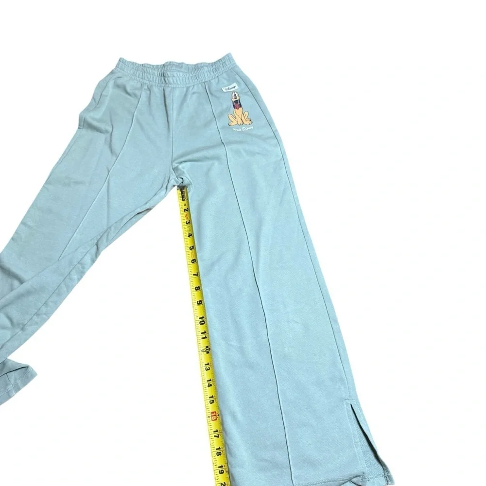 Disney x H&M Kids Light Green Sweatpants – Pluto Graphic – Size 10–11Y